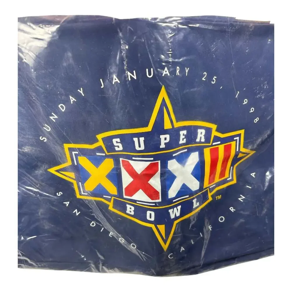 New Vtg Promo Nylon NFL Super Bowl XXXII 1998 San Diego Duffle Gym Bag 20.5